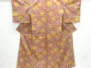 牡丹模様織出し西陣お召着物